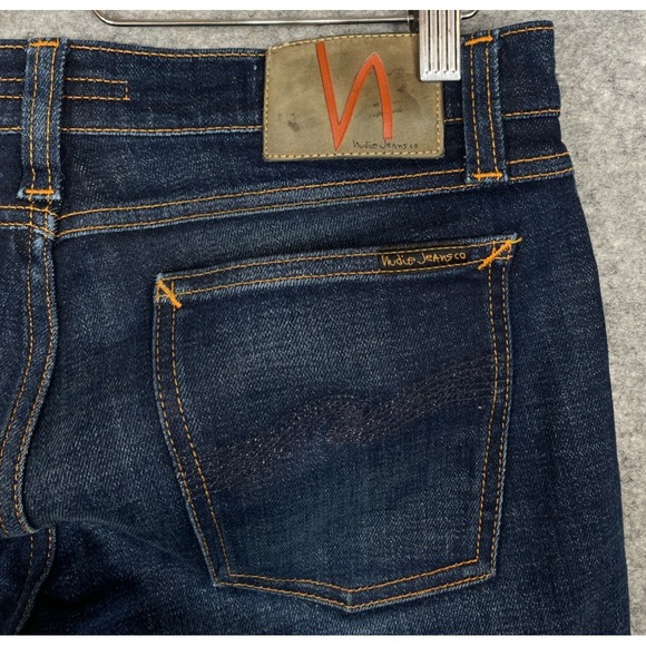 Nudie Jeans Long John Dark Sparkles Blue 32x28.5 - Picture 6 of 16